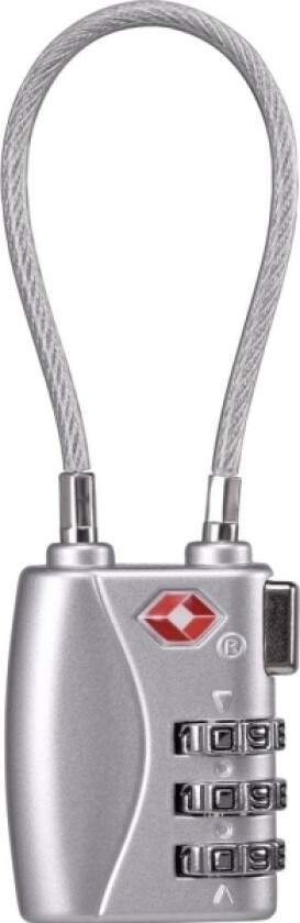 Sygonix Sy-5044450 Kabellås 33 Mm Tsa Sølv Kombinationslås