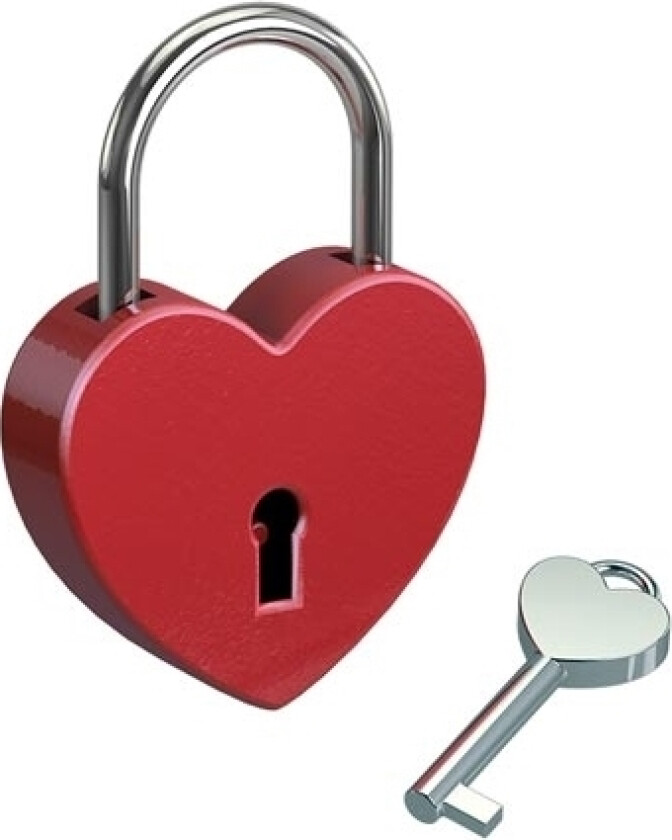 0006-0703, Tradisjonell, Nøkkellås, Bruk Bare Én Nøkkel, Rød, Aluminium, Rund