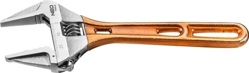 Neo justerbar svensk skiftenøkkel 32 x 205 mm stålhåndtak (03-024)