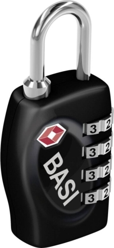 6100-0630 Kuffertlås 31.3 Mm Tsa Sort Kombinationslås