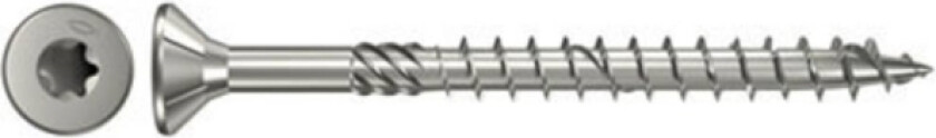 Fischertechnik Fischer 40567 Spånplade-skrue 5.0 mm 70 mm Sekskant Rustfrit stål 100 stk