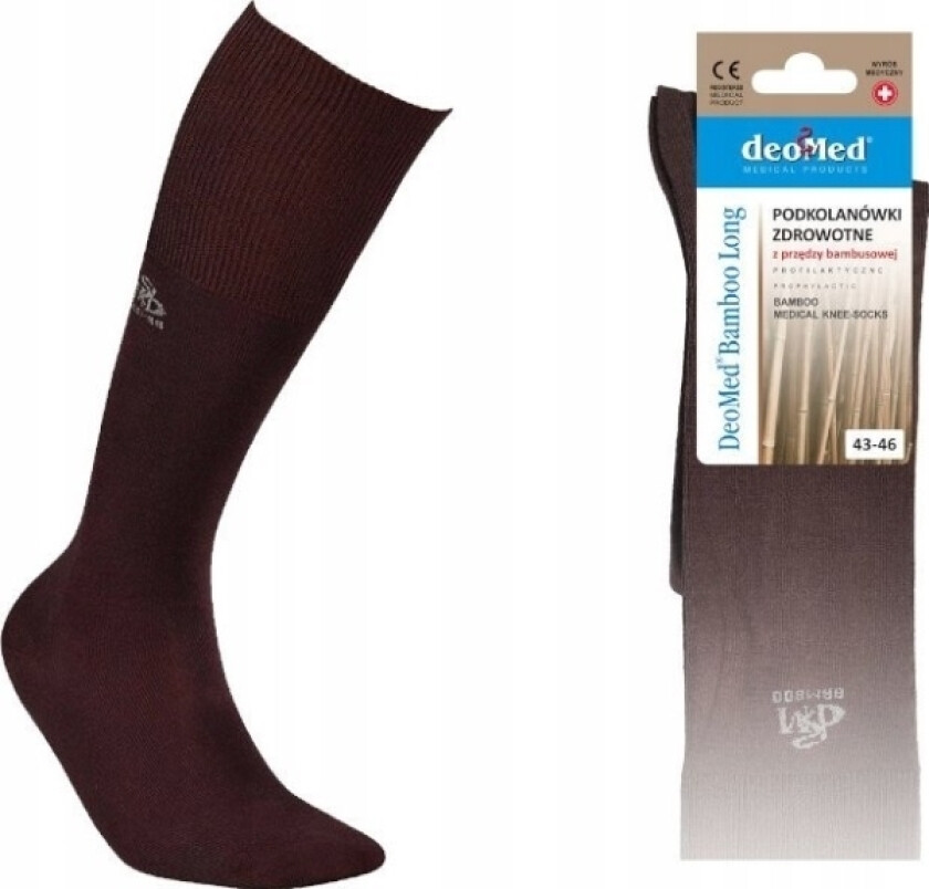 Jjw Deomed Bamboo Lange Knesokker Brune 35-38 *)