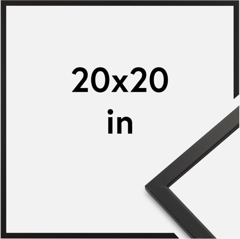 Ramme Edsbyn Akrylglass Svart 20x20 Inches (50,8x50,8 Cm)