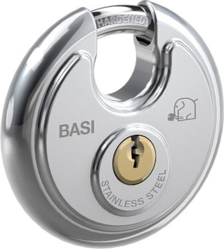 6100-7001-703, Tradisjonell, Nøkkellås, Bruk Bare Én Nøkkel, Sølv, Rustfritt Stål, Herdet Stål