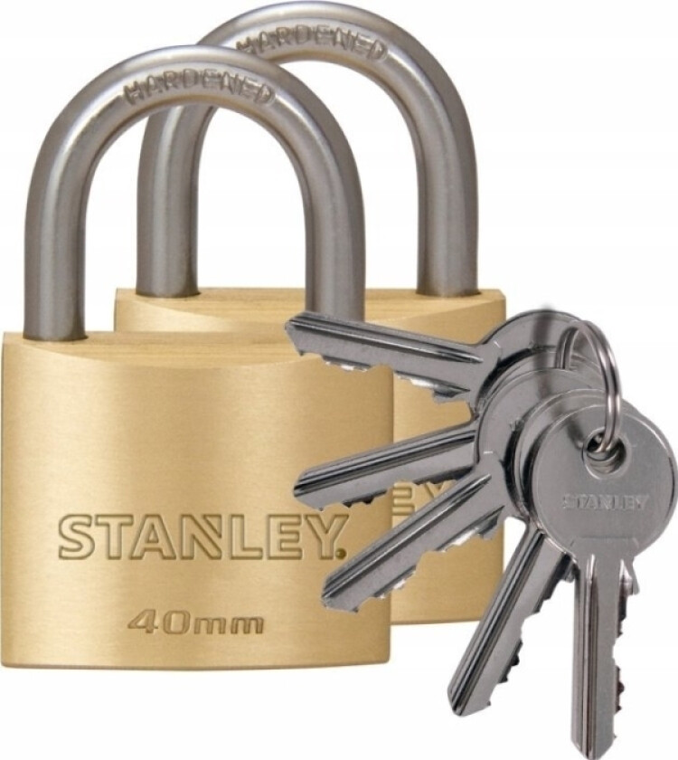 Padlock 40Mm, With Can Handle, Pin A.X5 Key External X 2Pcs