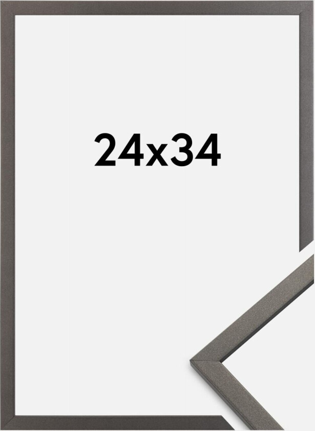 Ramme Edsbyn Akrylglass Grafitt 24x34 Cm