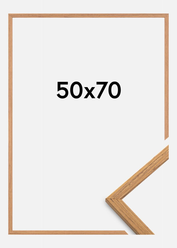 Ramme Edsbyn Akrylglass Teak 50x70 Cm