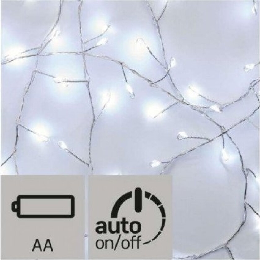 Emos Juletrelys Xmas Zyk Juletrelys 0,9W 100Led 2,4M Ip20 Kaldhvitd3fc01