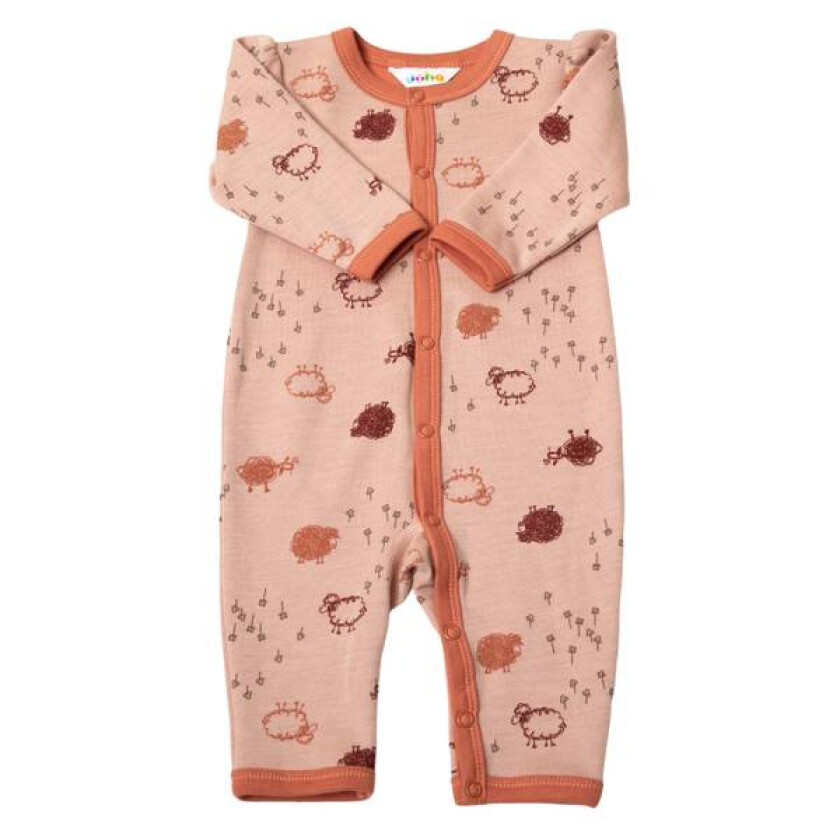 Sheep Ull - Bomull Jumpsuit Peach Aop