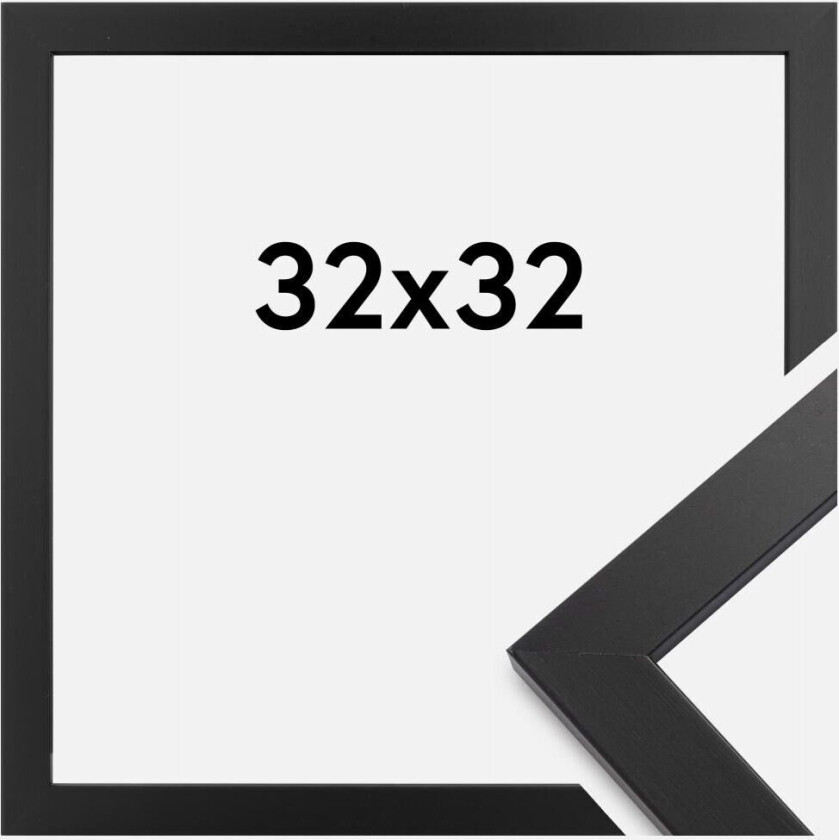 Ramme Black Wood Akrylglass 32x32 Cm
