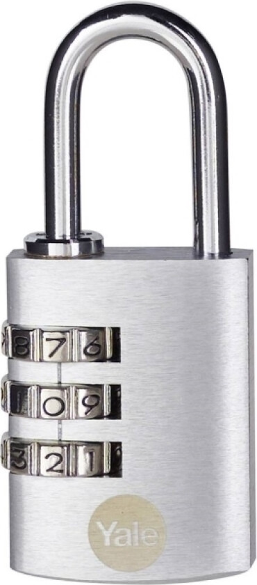 Y151b/30/125/1 Hengelås 30Mm Sølv Kombinasjonslås