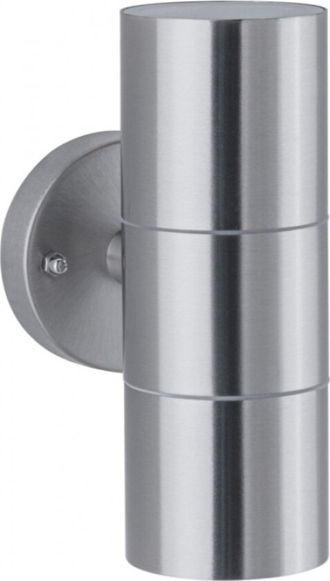 Flame, Vegglys, Sølv, Rustfritt Stål, Ip44, Fasade, I