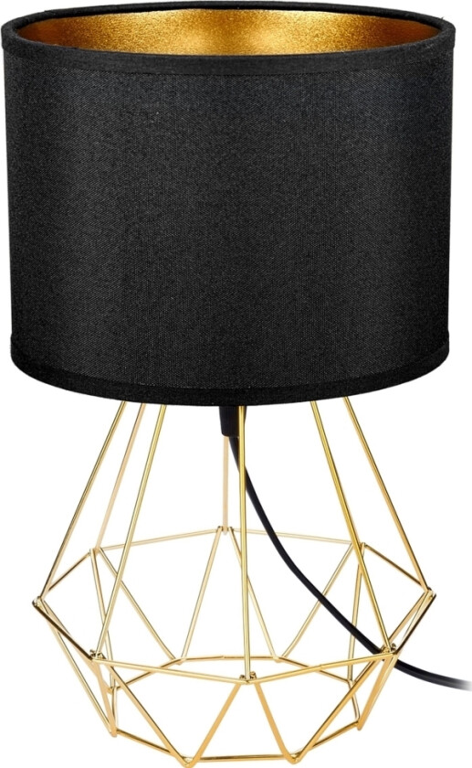 Orno Vade 1P E27, Nattlampe, Maks. 60W, Svart-Gull