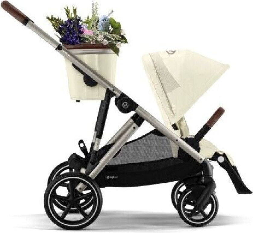 Cybex, Søsken-/tvillingvogn, Gazelle S - Seashell Beige/taupe