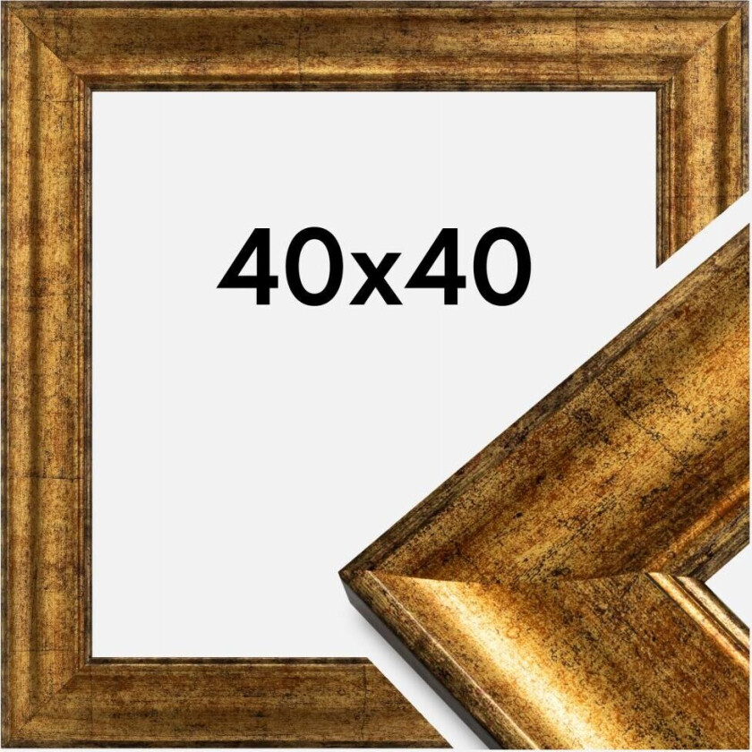 Ramme Saltsjöbaden Akrylglass Gull 40x40 Cm