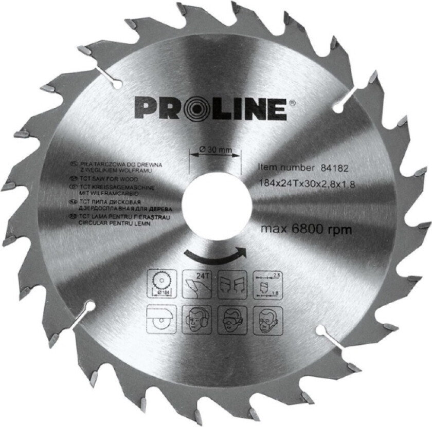 Pro-Line Wood sirkelsag 210x30mm 24 tenner. - 84212