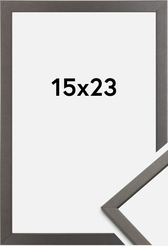 Ramme Edsbyn Akrylglass Grafitt 15x23 Cm