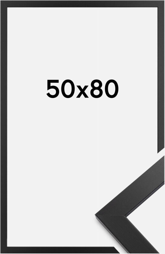 Ramme Black Wood Akrylglass 50x80 Cm
