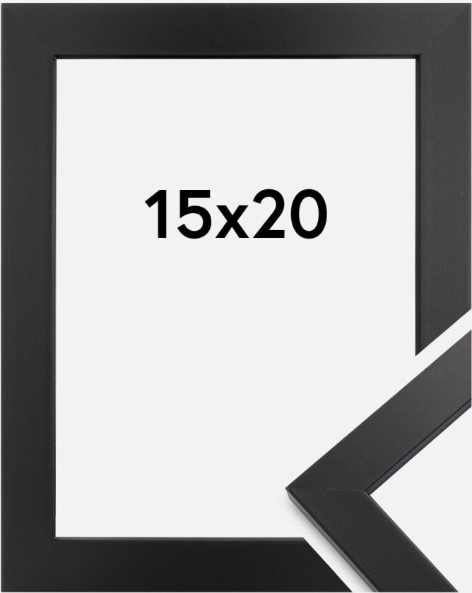 Ramme Black Wood Akrylglass 15x20 Cm