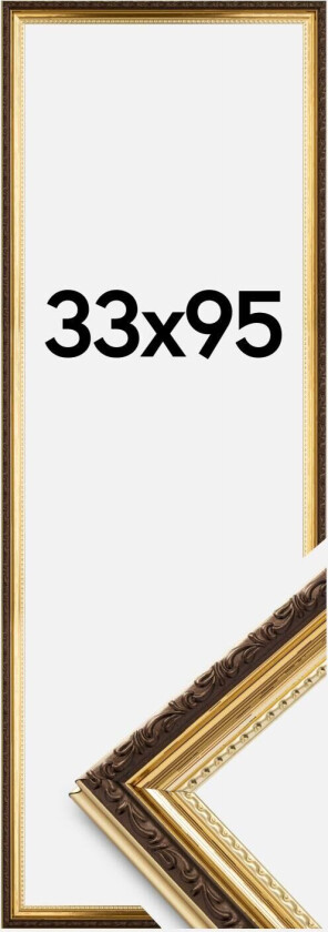 Ramme Abisko Akrylglass Gull 33x95 Cm