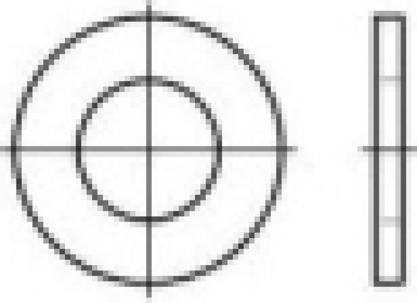 Underlægsskiver 42 mm 72 mm Stål 50 stk TOOLCRAFT 105552