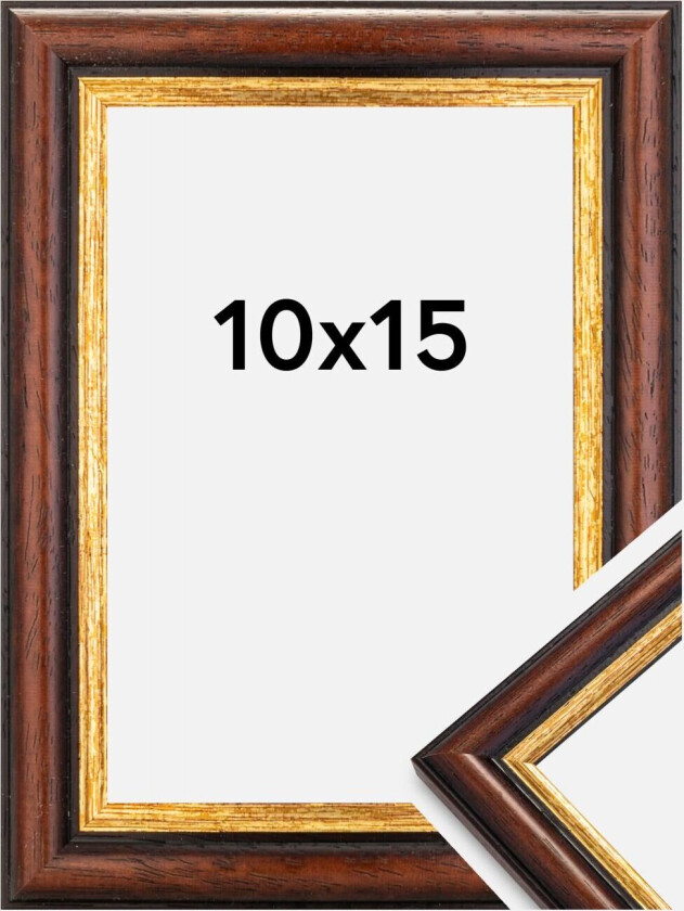 Ramme Siljan Akrylglass Brun 10x15 Cm