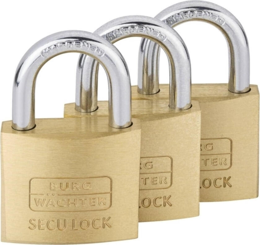 15291 Hængelås 37.60 Mm Identiske Messing Nøglelås