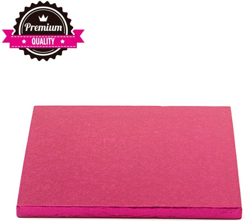 Kake Drum Kvadrat Fuchsia Rosa 20cm