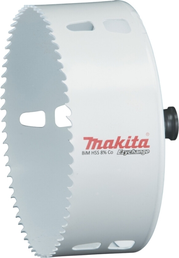 E-04042, Single/Enkelt, Drill, Stål, Aluminium, Plast, Tre, Rustfritt Stål, Hvit, Bimetall, 4,4 Cm