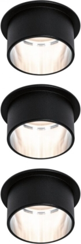 Gil Coin, Overflateegnet, 1 Ampuller, Led, 6 W, 2700 K, Sort, Børstet Jern