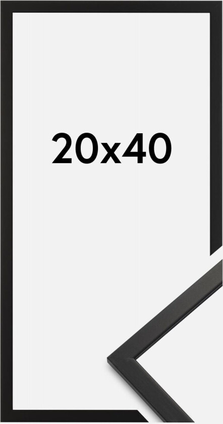 Ramme Edsbyn Akrylglass Svart 20x40 Cm