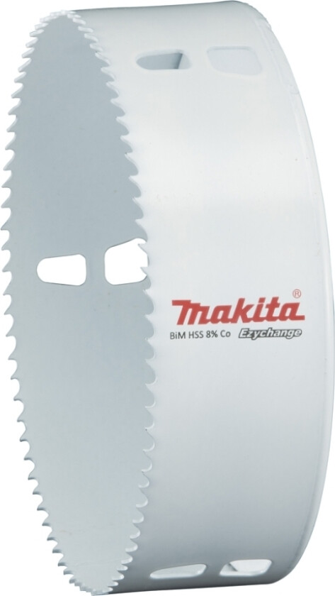 E-04064, Single/Enkelt, Drill, Stål, Aluminium, Plast, Tre, Rustfritt Stål, Hvit, Bimetall, 4,4 Cm