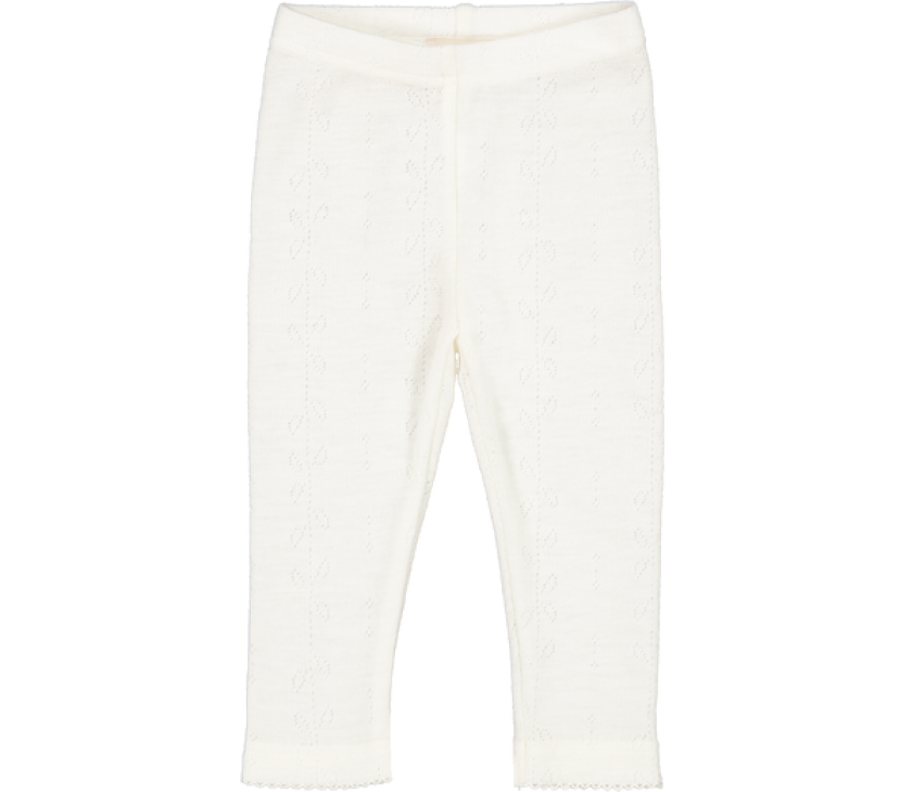 MarMar Ull Leggings Pointelle Leg Natural