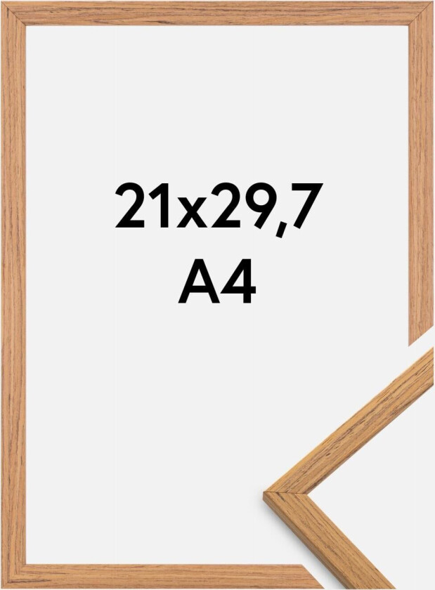 Ramme Edsbyn Akrylglass Teak 21x29,7 Cm (A4)