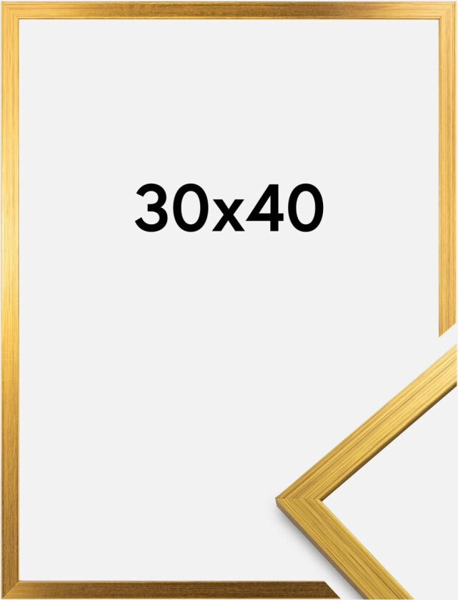 Ramme Edsbyn Akrylglass Gull 30x40 Cm