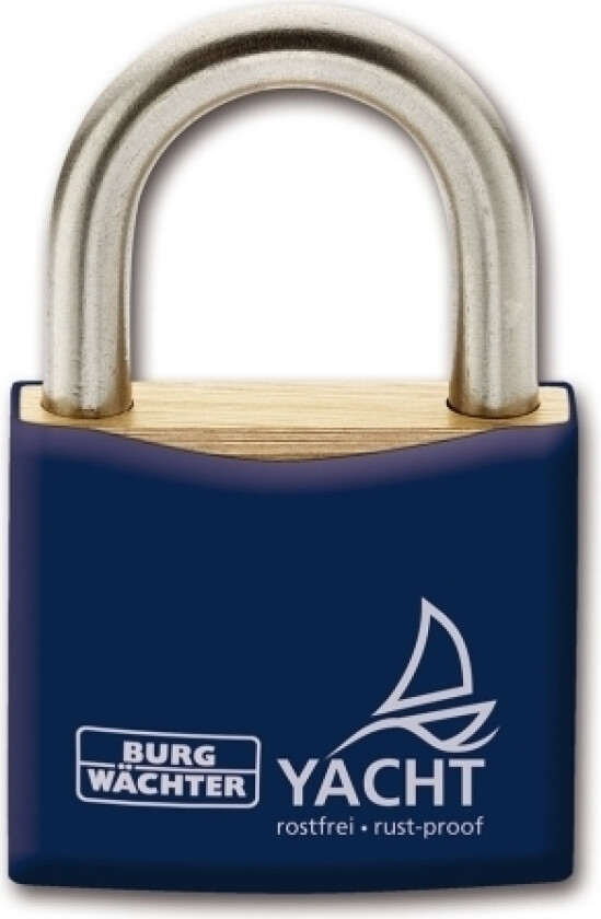 Burg-Wächter 460 Yacht, Tradisjonell, Nøkkellås, Bruk Flere Nøkler, Gjerde, Selvoppbevaring, Shed, Blå, Metallisk, Messing, Plast
