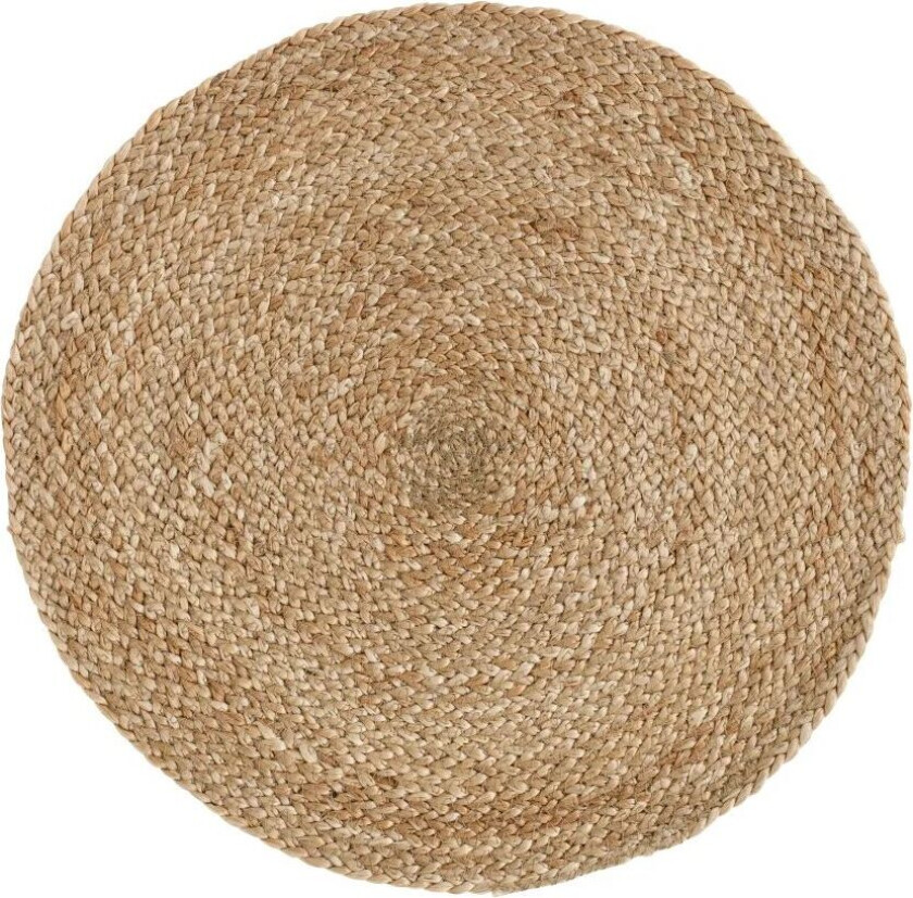Jute Braided spisebrikke Ø38 cm Natur