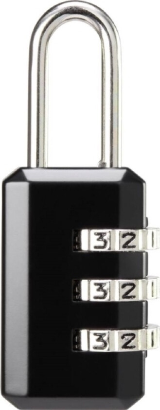 Sygonix Sy-5044452 Hængelås 22 Mm Sort Kombinationslås