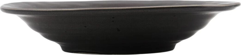 Rustic suppetallerken Ø 25 cm Mørkegrå