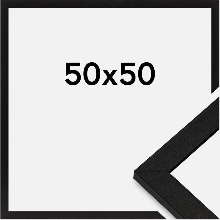 Ramme Bga Classic Akrylglass Svart 50x50 Cm