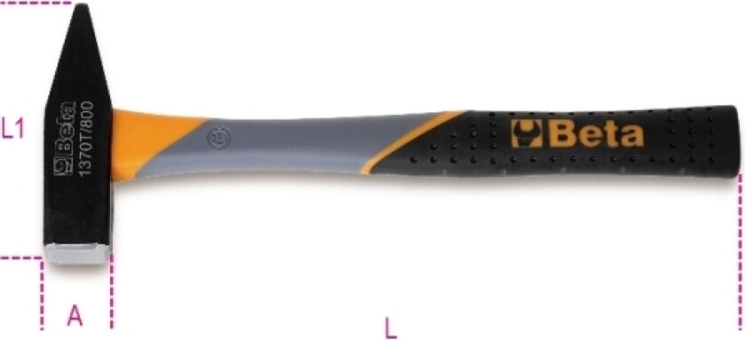 Engineer's Hammer Plasthåndtak 800G 1370T/800