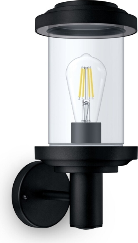 8720169266513, Väggbelysning För Utomhusbruk, Svart, Gjuten Aluminium, Ip44, Fasad, Trädgård, Terass, I