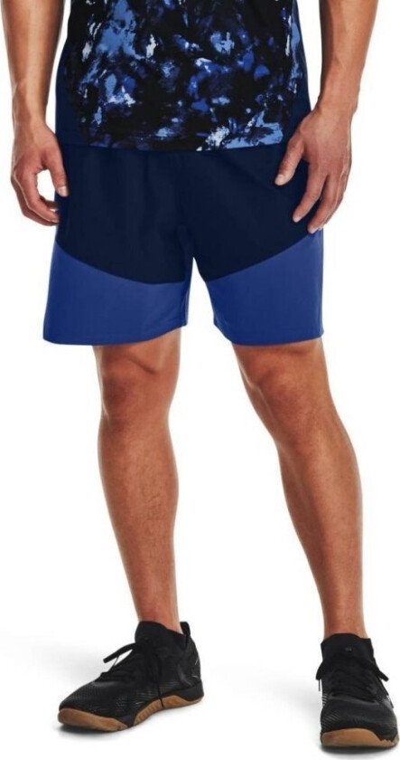 Knit Woven Hybrid Shorts 1366167-408 Granatowe L