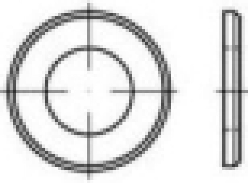 Bilde av Underlægsskiver 17 mm 30 mm Stål Galvaniseret 250 stk TOOLCRAFT 147949