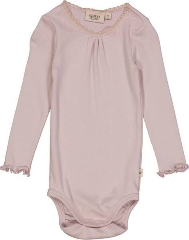 Body Rib Lace Ls Soft Lilac
