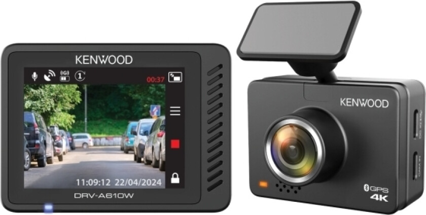 Drv-A610w, 4K Ultra Hd, 3840 X 2160 Pixlar, 30 Fps, H.265, Mp4, Svart, Ce