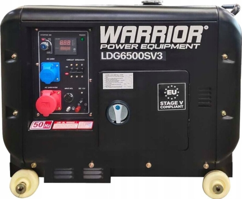 Agregat Champion Warrior Eu 5500 Watt Silent Diesel Three Phase Generator With Electric Start C/W Ats Socket