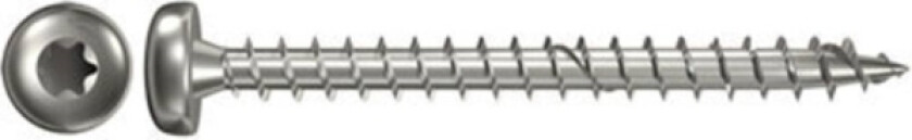 Fischer 657385 Spånpladeskruer 5 Mm 60 Mm Invendig Sekskant, Indvendig Multitand, Tx, Torx, T-Profil Rustfrit Stål V2a Korrosionsbestandig 50 Stk