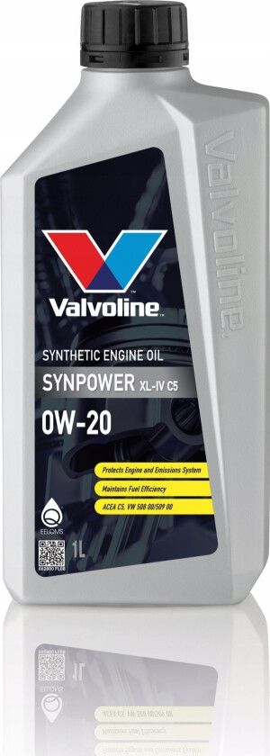 Motorolje Synpower Xl-Iv C5 0W20 1L, Valvoline