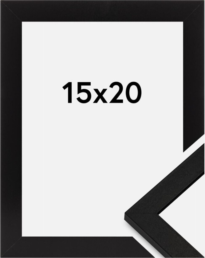 Ramme Bga Classic Akrylglass Svart 15x20 Cm